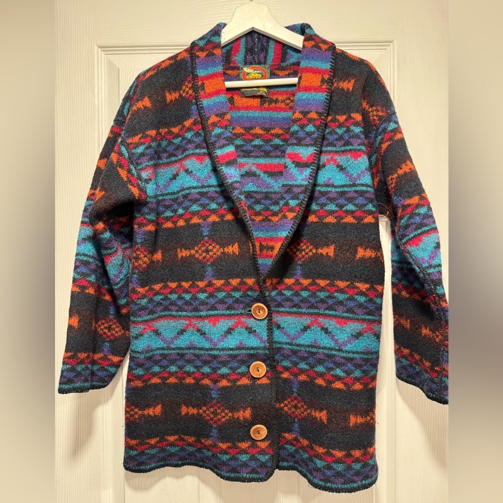 Vintage Alps 100% Pure Wool Cardigan